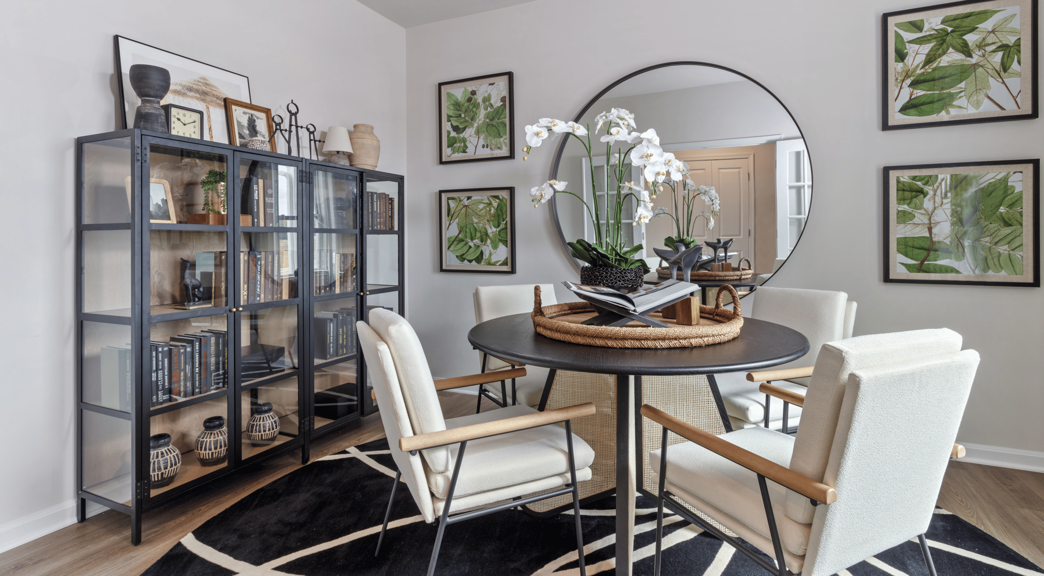 flex space of a new home being used as a dining area in lebanon, oh