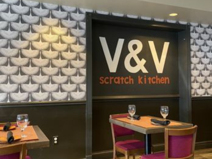 V&V Scratch Kitchen sign in Peters Township