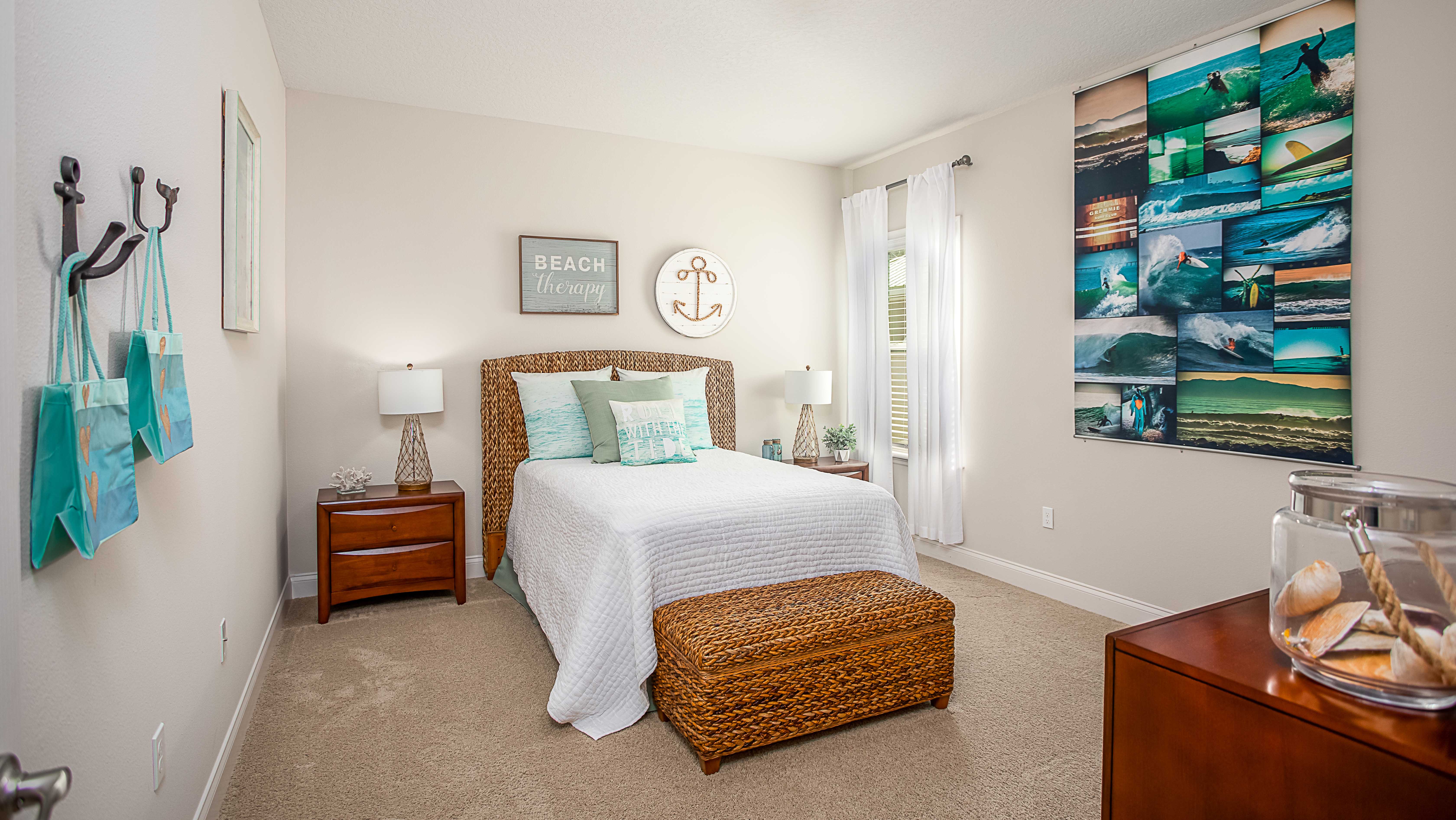 third bedroom of a new construction home in palm coast, fl